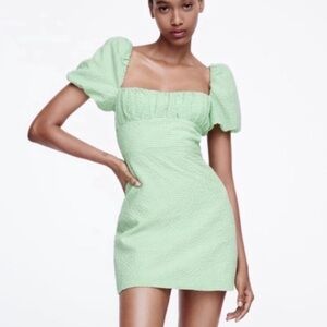 ZARA Green Gangnam Dress
